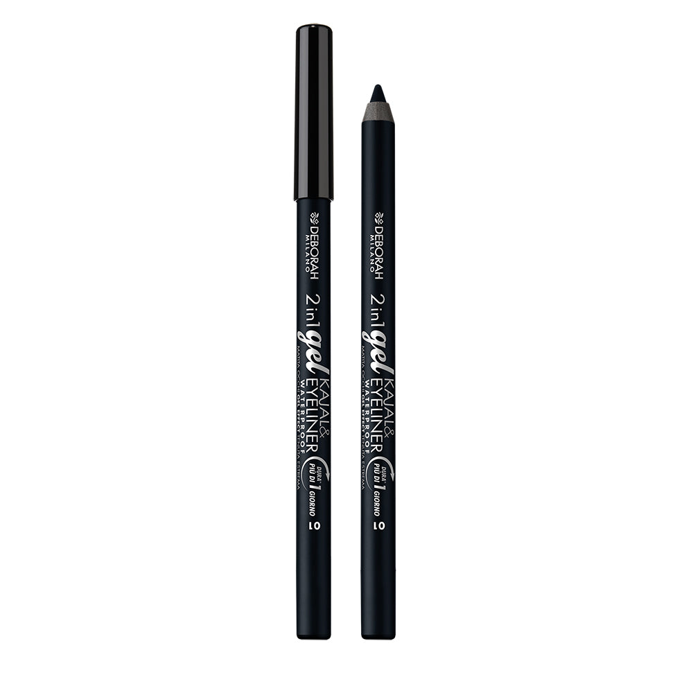 DEBORAH MATITA 2IN1 GEL KAJAL&EYELINER WP N.01