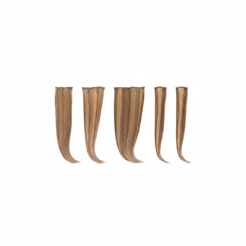 DI BIASE CLIP EXTENSIONS 5 BAHNEN 100 GRAMM KIT 5 ST GLATTE GEWEBTE HAARE MIT CLIP 100GR 50-55CM ART. KIT FIVE