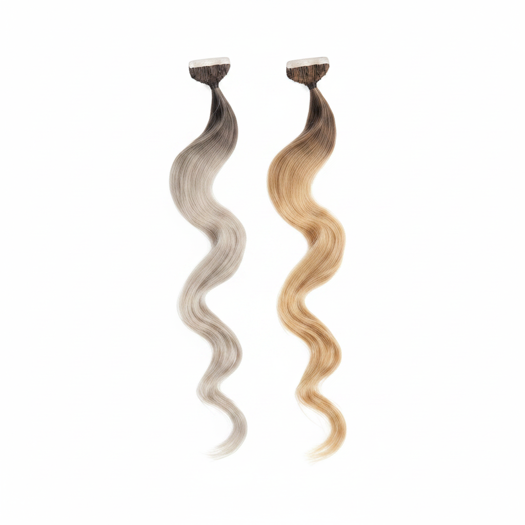 DI BIASE EXTENSIONS GEWELLTE HAARE KLEBE-STRÄHNEN 2,5GR OMBRE X 10ST 50CM ART. STKR 4 CM 50 SH-W