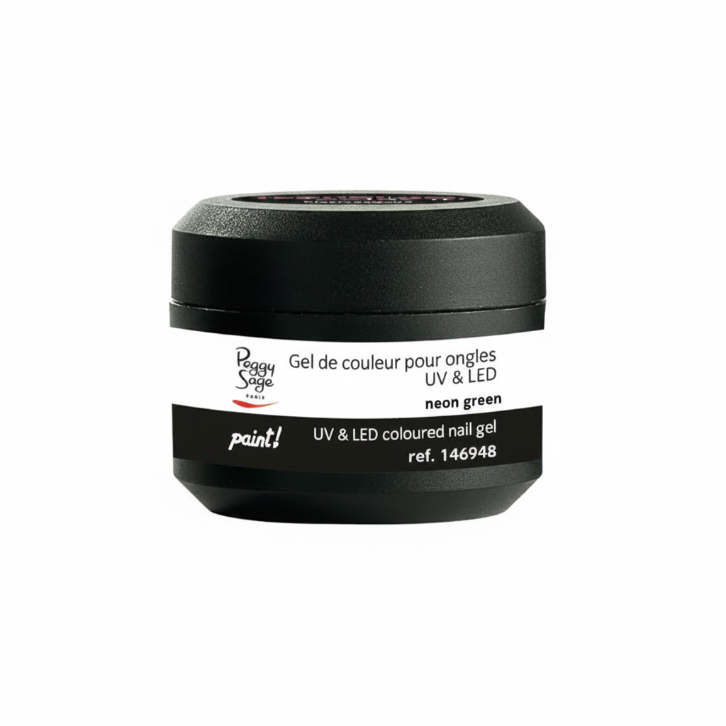 PEGGY SAGE GEL UV/LED FARBE PAINT NEON GREEN 5 GR.