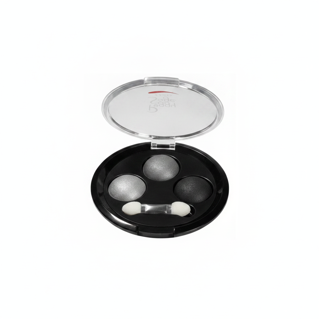 PEGGY SAGE LIDSCHATTEN TRIO GRAU-SCHWARZ SMOKE 3G