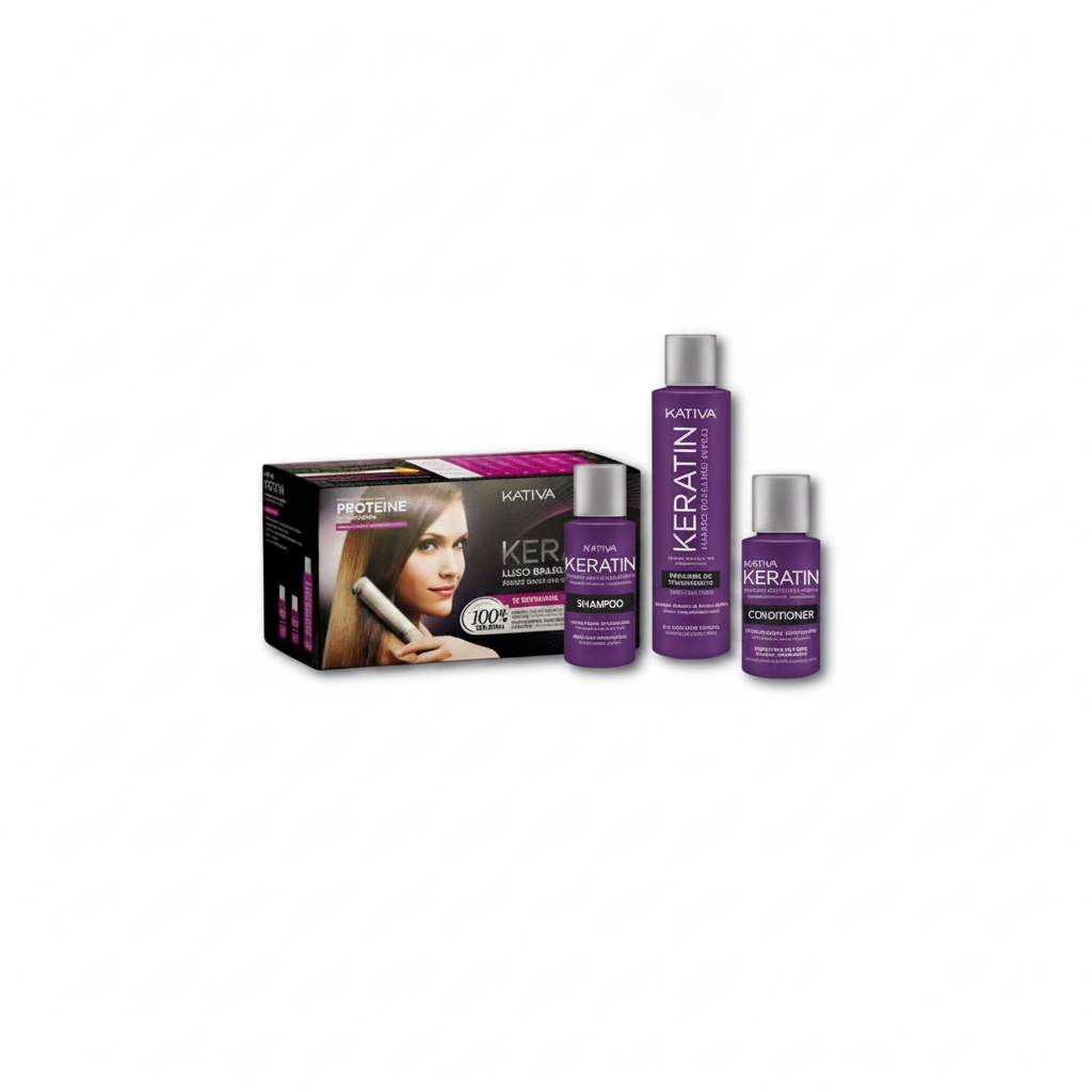 KATIVA KIT VIOLETT BRASILIANISCHES GLÄTTEN PACKUNG 3 STÜCK