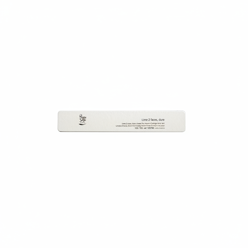 PEGGY SAGE RECHTECKIGE FEILE 2-SEITIG 100/100 WEISS