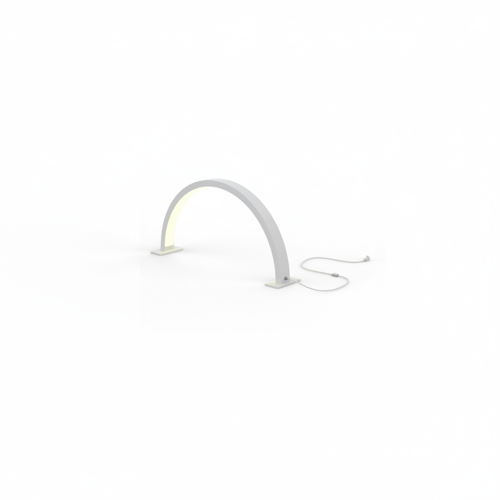 MELCAP LED-TISCHLAMPE HALF MOON WEISS