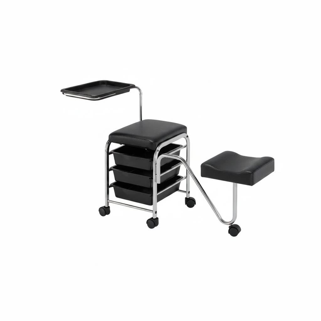 WAGEN FÜR PEDIKÜRE-WERKZEUGE SERVICE SCHWARZ ART. 370.521