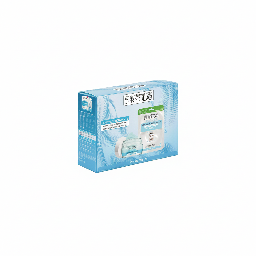 DERMOLAB BEAUTY BOX FEUCHTIGKEITS-GESICHTSGEL 50ML + GEWEBEMASKE