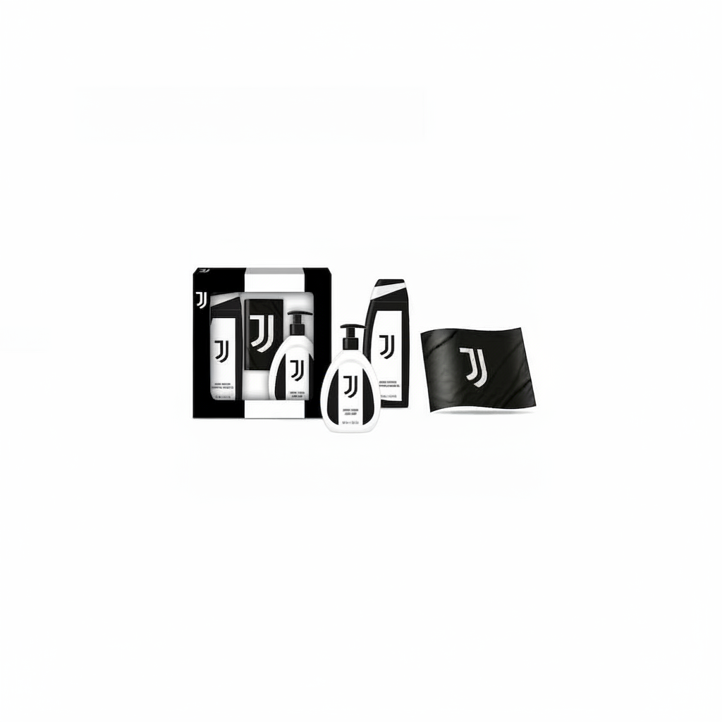 JUVENTUS GESCHENKSET SEIFE + DUSCHSHAMPOO + FLAGGE