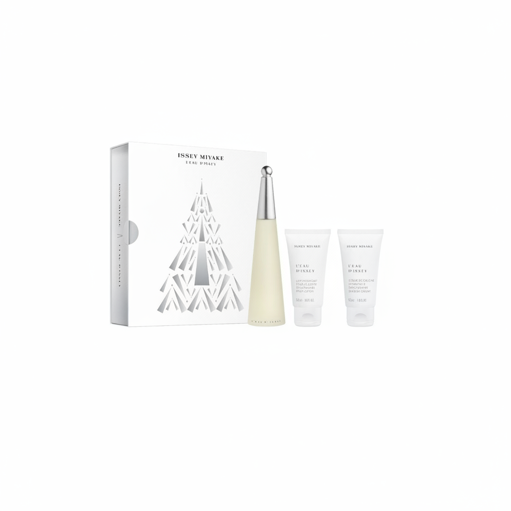 ISSEY MIYAKE L'EAU D'ISSEY DAMENSET EDT 50ML + BODY LOTION 50ML + DUSCHCREME 50ML