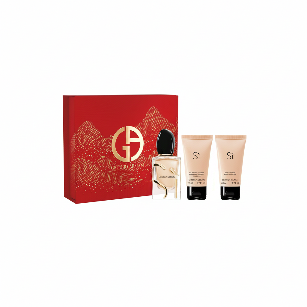 GIORGIO ARMANI Sì SET EDP 50ML + DUSCHGEL 50ML + KÖRPERLOTION 50ML