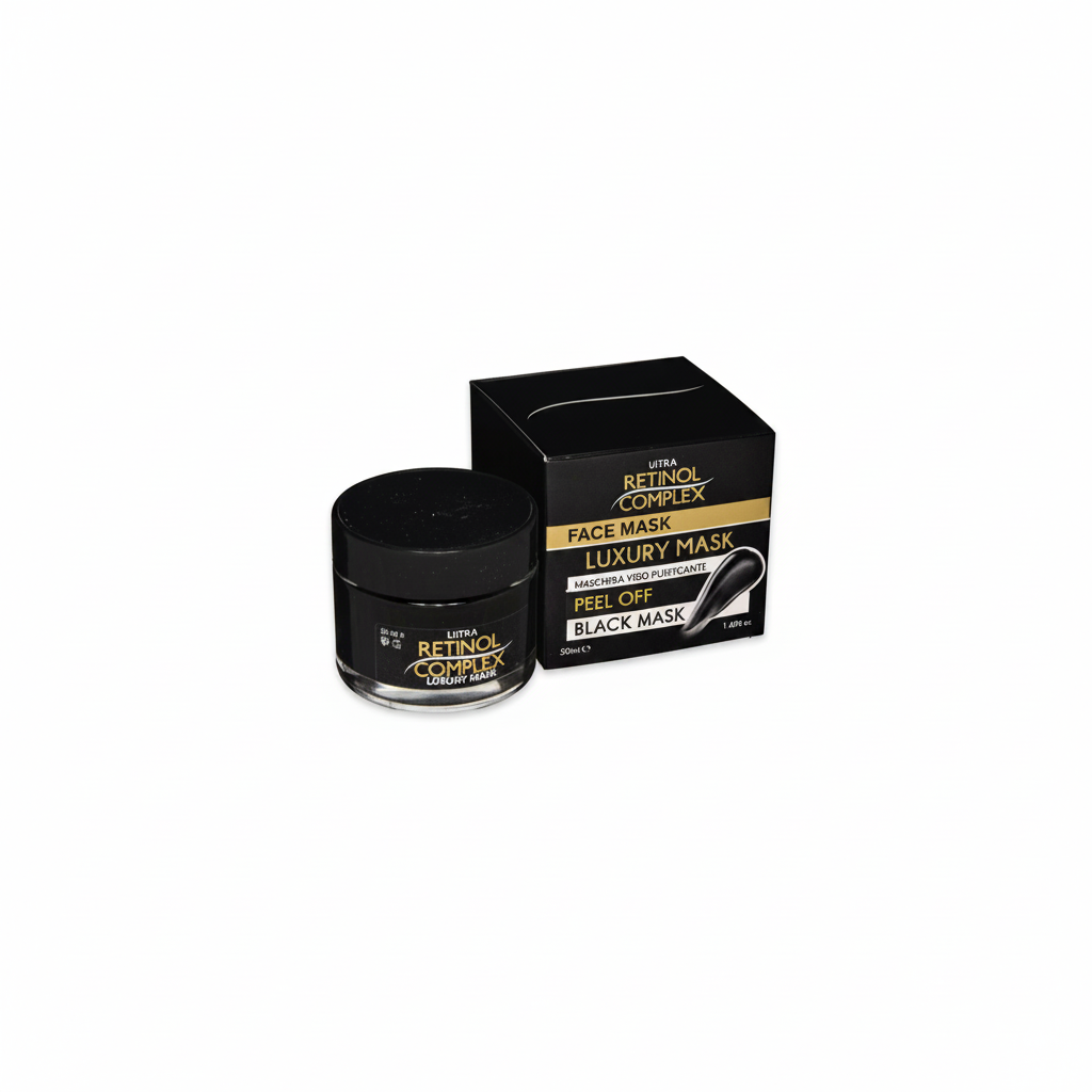RETINOL COMPLEX MASKE SCHWARZE GESICHTSREINIGENDE PEEL-OFF LUXUS MAX 50ML