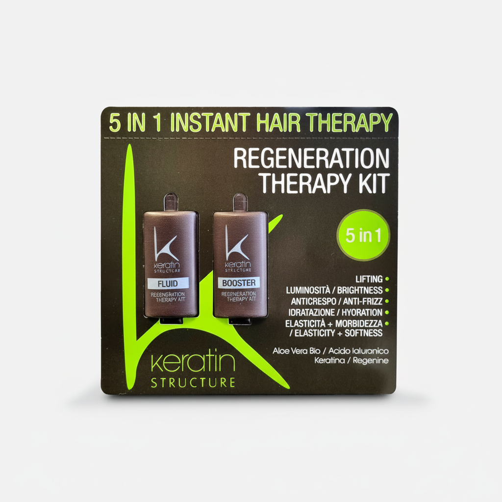 EDELSTEIN KERATIN AMPOULEN REGENERIERENDE THERAPIE KIT 5IN1